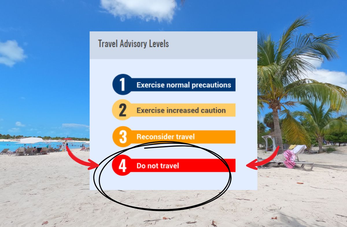 Cruise travel advisory